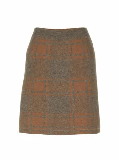 Strickrock aus Yakwolle und Kamelhaar, 70 yak jacquard/karo, S