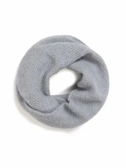 Strickschal aus Alpakawolle, 32 lichtblau melange, one size