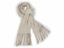 Strickschal aus Bio-Baumwolle und Wolle, 15 stein melange, one size, GOTS