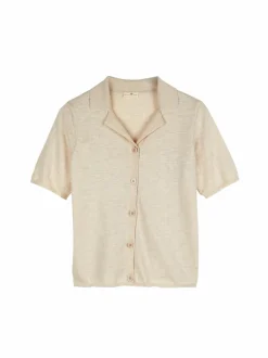 Strickshirt aus Bio-Baumwolle, 14 natur melange, S, GOTS