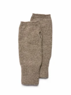 Strickstulpen aus Yakwolle, 64 hasel melange, one size