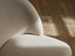 Stuhl Belmont ohne Armlehne 54X60/45X83/48 cm, mit Bezug, Wollstoff Tano Natur (79), Buche