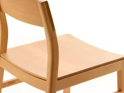 Stuhl Karim, mit Holz-Sitzfläche, Buche