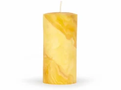 Stumpenkerze aus Bienenwachs, natur, Höhe 15 cm, ø 7 cm, 1 Stk.