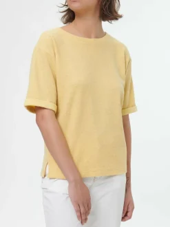 Sweat T-Shirt aus Bio Baumwolle/Hanf, 53 zitronensorbet, 38