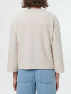 Sweatjacke aus Bio Baumwolle/Hanf, 13 natur, 46, GOTS