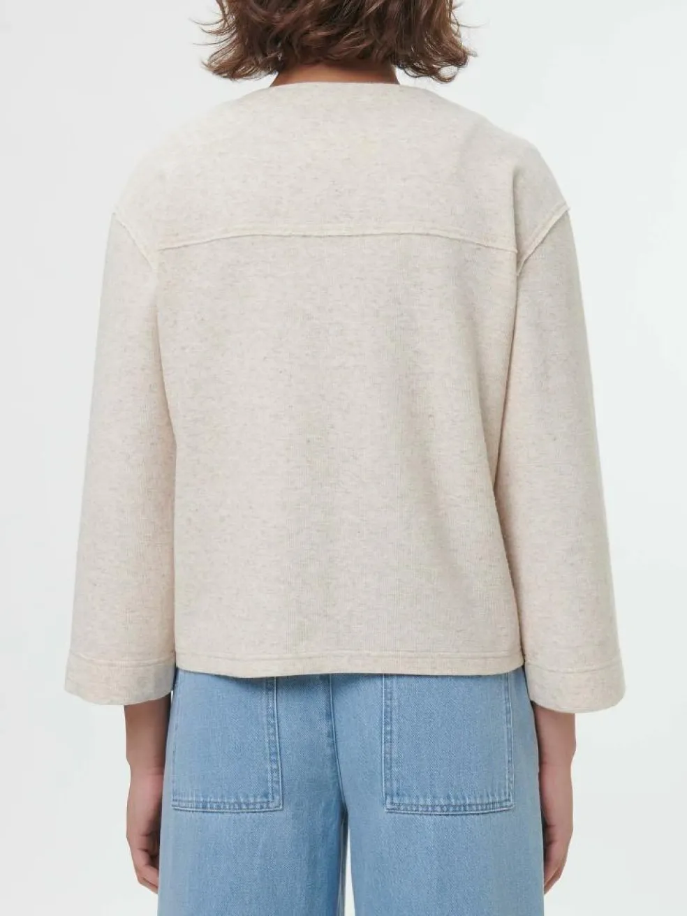 Sweatjacke aus Bio Baumwolle/Hanf, 13 natur, 46, GOTS