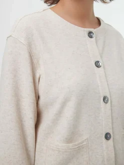 Sweatjacke aus Bio Baumwolle/Hanf, 13 natur, 46, GOTS