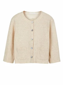 Sweatjacke aus Bio Baumwolle/Hanf, 13 natur, 46, GOTS