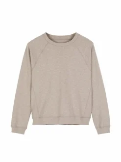 Sweatpullover aus Bio Baumwolle, 15 stein melange, S, GOTS