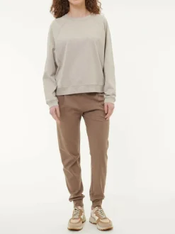 Sweatpullover aus Bio Baumwolle, 15 stein melange, S, GOTS