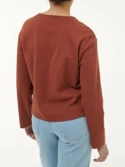 Sweatshirt aus Bio Baumwolle, 76 mahagoni, 38, GOTS