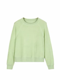 Sweatshirt aus Bio Baumwolle, 44 pastellgrün, XS, GOTS