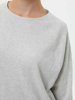 Sweatshirt aus Bio Baumwolle, 04 grau melange, S