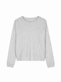 Sweatshirt aus Bio Baumwolle, 04 grau melange, S