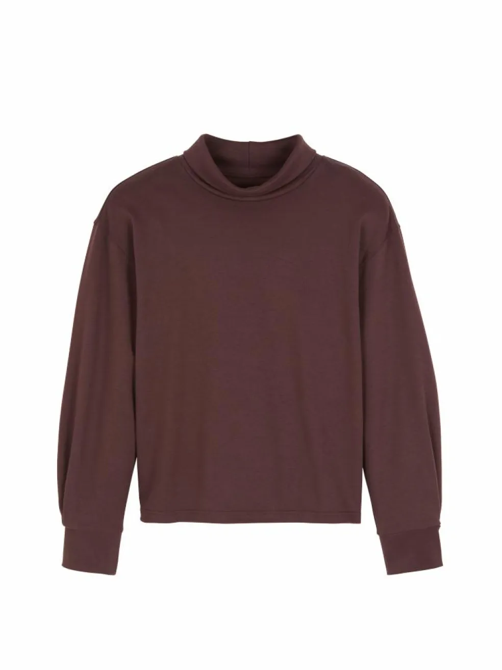 Sweatshirt aus Bio Baumwolle, 03 merlot, 38, GOTS