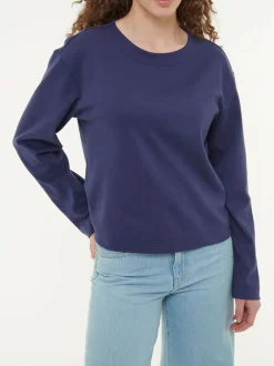 Sweatshirt aus Bio Baumwolle, 39 royalblau, 38, GOTS