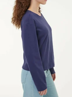 Sweatshirt aus Bio Baumwolle, 39 royalblau, 38, GOTS