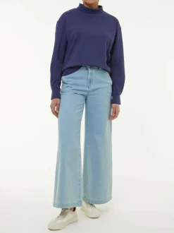 Sweatshirt aus Bio Baumwolle, 39 royalblau, 38, GOTS