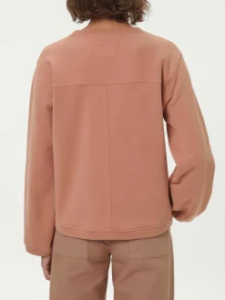 Sweatshirt aus Bio-Baumwolle, 61 sienna, 38, GOTS