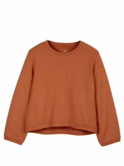 Sweatshirt aus Bio-Baumwolle, 61 sienna, 38, GOTS