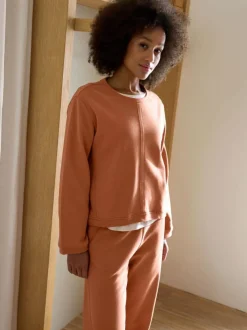 Sweatshirt aus Bio-Baumwolle, 61 sienna, 38, GOTS