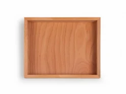 Tablett aus Buchenholz, 32 x 26 x 4 cm