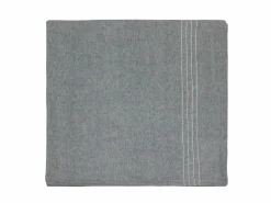 Tischdecke EMMA, blau/natur, 135 x 250 cm, 50 % Baumwolle/50 % Leinen, GOTS