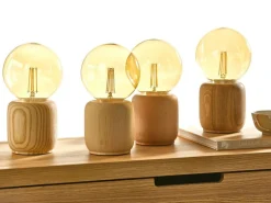 Tischleuchte Osino inkl. Leuchtmittel, Buche