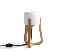 Tischleuchte Torasu, Höhe 30 cm, Ø 14 cm, Eiche, inkl. Leuchtmittel