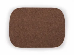Tischset aus Wollfilz, braun, 45 x 33 cm