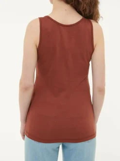 Top aus Bio Baumwolle, 76 mahagoni, 38, GOTS