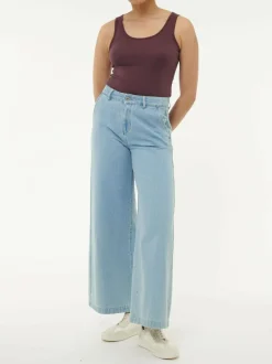 Top aus Bio Baumwolle, 03 merlot, 38, GOTS