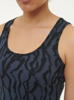 Top aus Bio Baumwolle, 82 print mitternachtblau, 38, GOTS