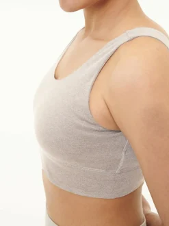 Top aus Bio Baumwolle, 15 stein melange, 38, GOTS