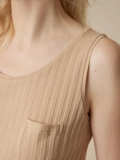 Top aus Bio Baumwolle, 94 toffee, M, GOTS