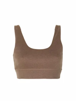 Top aus Bio Baumwolle, 62 walnuss melange, 38, GOTS