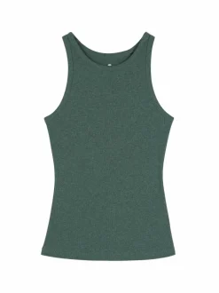 Top aus Bio-Baumwolle, 43 eucalyptus melange, S, GOTS