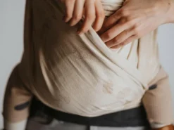 Tragetuch OPHELIA mandel, Größe 5, 100 % Baumwolle, GOTS, VEGAN