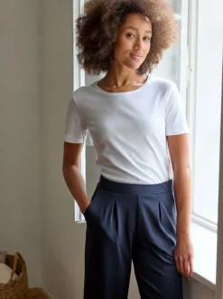 T-Shirt aus Bio-Baumwolle, 11 weiss, 38, GOTS