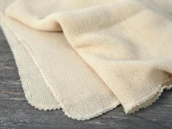 Wickel- und Puckdecke Lola, natur, 80 x 95 cm, 100 % Schurwolle (Merino), Schurwolle kbT