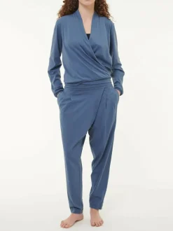 Wickelshirt aus Bio Baumwolle, 33 vintage Indigo, S, GOTS