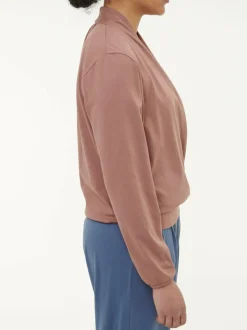 Wickelshirt aus Bio Baumwolle, 71 cappuccino, S, GOTS