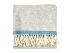 Wohndecke Alice, hellgrau, 130 x 200 cm, 100 % Schurwolle (Lamm), eco-wool