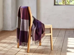 Wohndecke Tristan, pflaume, 130 x 200 cm, 100 % Alpakawolle