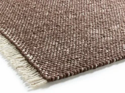 Wollteppich Cheviot, GOTS, Dunkelbraun, 140 x 200 cm