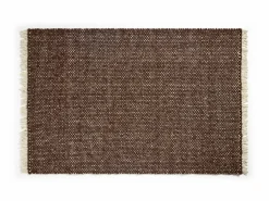 Wollteppich Cheviot, GOTS, Dunkelbraun, 140 x 200 cm