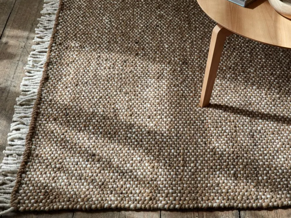 Wollteppich Cheviot, GOTS, Naturweiß ungefärbt, 70 x 140 cm