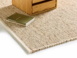 Wollteppich Linio Pur, Haselnuss, 70 x 140 cm