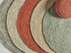 Wollteppich Maglia, Naturweiß ungefärbt, Ø 140 cm